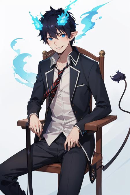 00027-3999190033-(masterpiece, best quality_1.2), , cowboy shot, solo, male focus, 1boy, okumura rin sitting in a chair legs crossed, smile, look.jpg